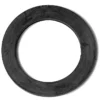 The SAE..5 PORTAFILTER RUBBER GASKET 67x46x5mm is a black, flat, circular gasket with a wide inner hole, displayed against a white background. © 2025 1st-line.com
