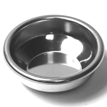The SM..47 BLIND FILTER is a small, round stainless steel bowl with smooth edges and a shiny finish that reflects light, shown on a plain white background. © 2025 1st-line.com