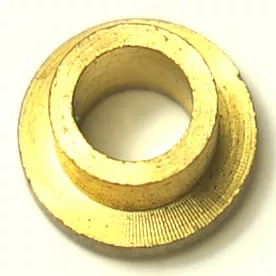 The SM..81 ROD GUIDE is a small, round, gold-colored bushing with a wide flange and central hole, shown from above on a plain background. © 2025 1st-line.com