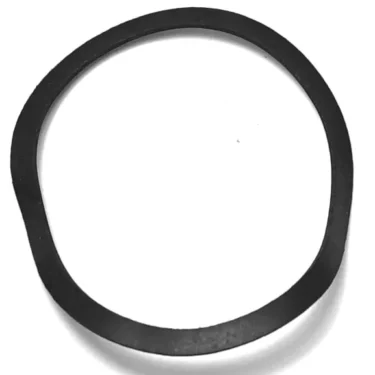 The SP.239 64x53x1mm RUBBER GASKET SUPPLEMENTAL (SHIM), slightly misshapen and black, is displayed on a white background. © 2025 1st-line.com
