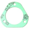 The SP.256 TRIANGULAR RESISTANCE GASKET is green with a large central hole, three smaller bolt holes near the edges, and features black printed text and symbols on its surface. © 2025 1st-line.com