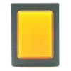 The V.4286 YELLOW PUSH-BUTTON is a rectangular rocker switch with a textured yellow surface, set in a black frame and shown against a white background. © 2025 1st-line.com