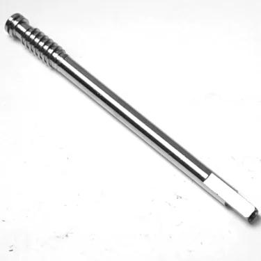 The W..167 STEAM/WATER TAP ROD features a shiny metallic finish, a ridged section near one end, and a flat, rectangular tip at the other, shown against a plain white background. © 2025 1st-line.com