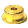 A 3mm VBM RIDUZIONED3 Restrictor, a small round gold-colored metal bushing with a central hole and flanged base, is shown against a white background. © 2025 1st-line.com