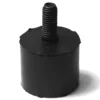 A black cylindrical rubber F..902 E66/P6 STEAM HANDLE stopper with a threaded metal rod on top is shown against a white background. © 2025 1st-line.com