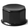 A close-up of the F..275 WATER INLET HANDLE, a black hexagonal plastic cap with a glossy finish, photographed against a white background. © 2025 1st-line.com