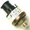 A close-up of the Gaggia Boiler Pressure Switch Jaeger 16.01, featuring a metal base, threaded connector, and labeled markings showing electrical specs and terminals—ideal for use in Gaggia Boiler or Jaeger 16.01 systems. © 2025 1st-line.com