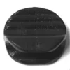 A close-up of the Lelit MC058A Swivel Steam Wand Holder (old style), black plastic with a round, ridged surface and a horizontal slot in the lower half, photographed against a white background. © 2025 1st-line.com