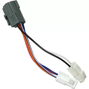 A multi-colored VBM ELETCAVDM ELECTRICAL WIRE for POWER SWITCH features a gray rectangular connector on one end and two white connectors on the other, all joined by several colored wires. © 2025 1st-line.com