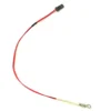 A red insulated wire with a black plastic connector and a metal ring terminal (PID Probe Ring) on opposite ends, set against a white background. The Bezzera 7666003 PID Probe Ring is compatible with Bezzera machines. © 2025 1st-line.com