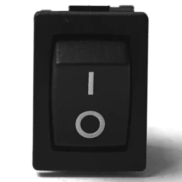 Close-up of the I.2550 On/Off switch for Kap Machine, featuring a black rectangular design with a white “I” (on) symbol at the top and “O” (off) symbol at the bottom, used to control electronic devices. © 2025 1st-line.com