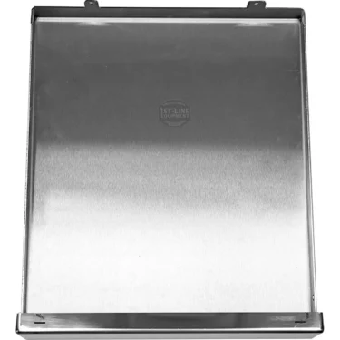 Stainless steel rear panel for the IZZO IZFE1183 VALEXIA LEVA espresso machine, featuring a subtle brushed finish and a small centered 1st-Line Equipment logo. © 2025 1st-line.com