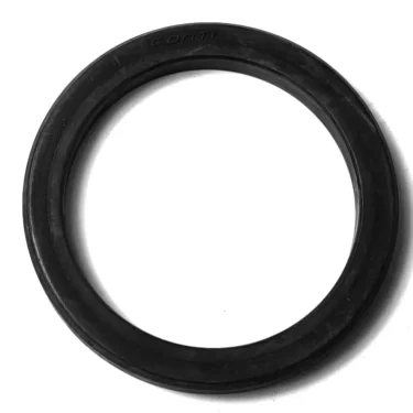 The CON474 Portafilter Gasket, measuring 73.3x57.1x8.3 mm, is a thin black rubber ring viewed from above against a white background, with Conti and CON474 embossed on its top side. © 2025 1st-line.com