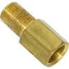The ECM A220004313 Water Inlet Connector is a brass adapter with external and internal threading, used to connect various valves or fittings, including for inflating bicycle tires with different pump nozzles. © 2025 1st-line.com