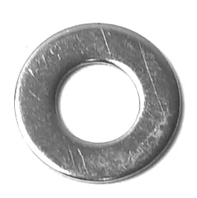 The ECM P2009 Flat Washer - M4 is a metallic washer with a circular shape and large central hole, commonly used in mechanical assemblies to distribute the load of an M4 fastener. © 2025 1st-line.com