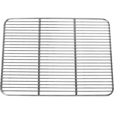 The Lelit 1600072 Cup Warmer Grate is a square metal rack with evenly spaced horizontal and vertical bars, similar to those used for cooling baked goods. © 2025 1st-line.com