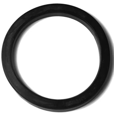 The M...13 PORTAFILTER GASKET 73.5x59.5x7.5mm, made of black rubber, is photographed on a white background. © 2025 1st-line.com