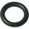 A close-up of the 1st-Line O-Ring 7.2x1.9mm EPDM, circular with a smooth black surface, displayed on a white background. © 2025 1st-line.com