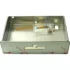 A rectangular metal VBM CARRCASDOSAV2 Super Drip Tray Drawer (pre 2020 new style) with a front latch and partially removed protective film. Includes a small bag with metal fittings and rubber washers. © 2025 1st-line.com