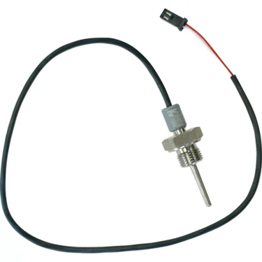 The VBM ELETSONTEMTEC PID Sensor is a metal probe with a threaded body, connected to a long black wire ending in a small black and white connector. © 2025 1st-line.com