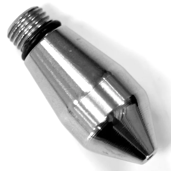 Close-up of the Lelit 2200107 Steam Wand Tip featuring male threads, designed as a replacement part for Lelit espresso machines or compatible models. © 2025 1st-line.com