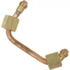 The Bezzera 5162185.02LL HX to Solenoid Valve Pipe is a bent copper pipe with brass threaded fittings, designed for secure plumbing or HVAC connections to Bezzera machines. © 2025 1st-line.com