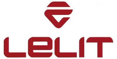 Red Lelit logo with a stylized geometric emblem above the brand name, all on a white background—perfect for showcasing their renowned espresso machine and grinders. © 2025 1st-line.com