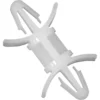 The Fiorenzato 200000087 Spacer X F4 Lower Printed Board is a white plastic drywall anchor with curved wings, pointed ends, flexible arms, and a central cylindrical body for securing screws into walls. © 2025 1st-line.com