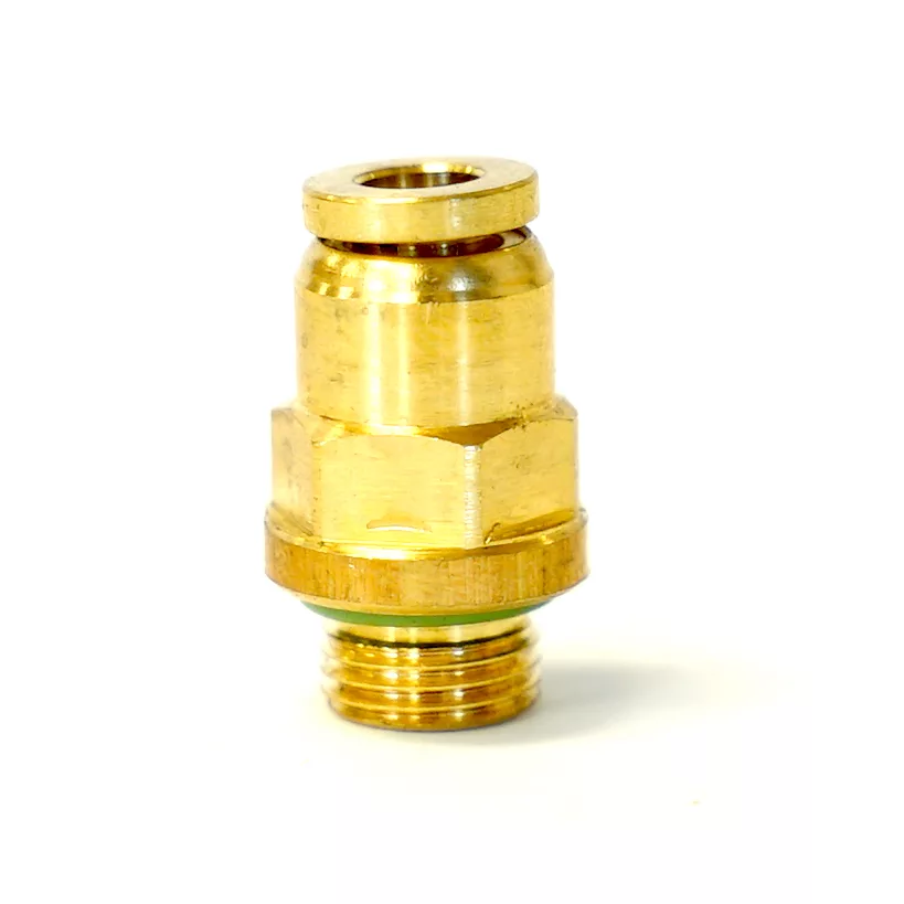 A close-up of the Lelit MC935F Quick Female Joint, showcasing its hexagonal midsection and threaded bottom, set against a white background. © 2025 1st-line.com