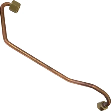 The Elektra 02492011 pipe, featuring brass fittings on both ends, connects the one-way valve to the lower heat exchanger and is shown isolated on a white background. © 2025 1st-line.com