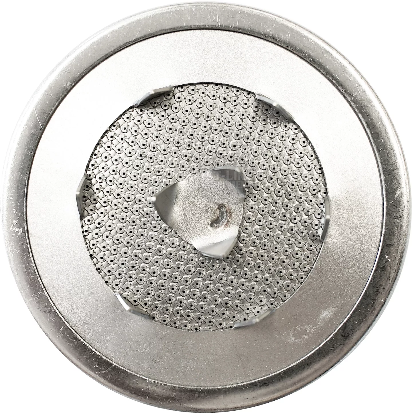 A close-up of a metal can lid with a pull-tab partially opened, revealing circular holes beneath the tab, similar to the precise perforation pattern found in the E61 Shower with Perforators. © 2025 1st-line.com