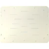 A rectangular, off-white cutting board with rounded corners and multiple horizontal slots, resembling the sleek Lelit 1100083 Appliance Body Lid for White Bianca. © 2025 1st-line.com