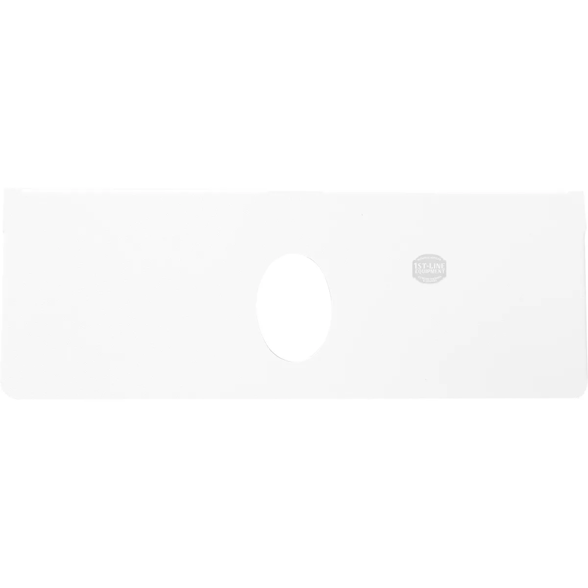 A rectangular white plastic Lelit 1400278 water tank cover for Black Mara X, featuring a central circular hole and a small Mara X logo on the right. © 2025 1st-line.com