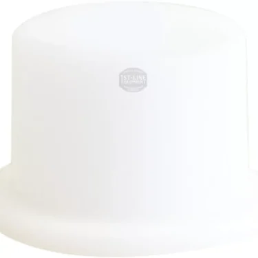 A white, cylindrical ECM P6000.8 PTFE Seal (9.5x8mm) with a slightly wider base is shown against a plain white background. © 2025 1st-line.com