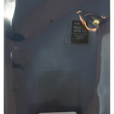 The Bezzera 7639919 Micro SD for Arcadia is a 4GB card sealed in a transparent, slightly reflective anti-static bag, ideal for use with Arcadia or Bezzera devices. © 2025 1st-line.com