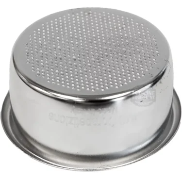 The Competition 2 Cup Filter for Breville 54mm is a stainless steel basket with numerous small holes, designed to hold ground coffee for competition-level brewing. © 2025 1st-line.com