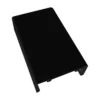The Lelit 1100079 Black Water Tank Cover is a rectangular metal cover with slightly raised sides, displayed on a white background. © 2025 1st-line.com