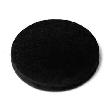 The VBM PIEDDOMANTINW Foot Pad, featuring a black, flat, circular design with a matte finish, is shown against a white background. © 2025 1st-line.com