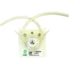 White plastic Bezzera peristaltic pump head with two curved tubes, a central circular opening, and a Fluotech label with QR code and barcode. For use with Bezzera 7730512 Pump models. © 2025 1st-line.com