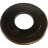 A brown, circular plastic disc with a central hole and smooth, shiny edges, designed to complement the Elektra ART.SA Brown Wood Base. © 2025 1st-line.com