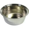 A shiny, stainless steel bowl with smooth sides and a slightly flared rim, its reflective interior resembling the Elektra 00656021 Chrome Drip Tray. The empty bowl gleams in the light. © 2025 1st-line.com