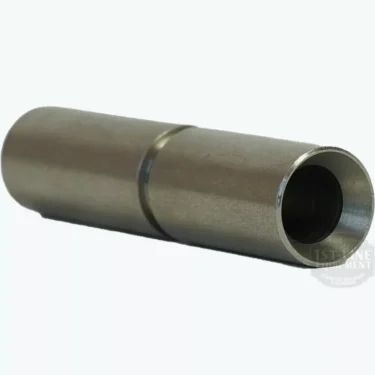 The Bezzera 5262002.01 Wired Drain Grid Extension, a cylindrical metal fitting with a smooth surface and varying widths, is shown on a white background. © 2025 1st-line.com