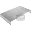 The Bezzera 5261013 Drip Tray Wire Grill is a rectangular stainless steel rack with bent legs, perfect for use as a drip tray grid or support for kitchen and espresso machine equipment. © 2025 1st-line.com