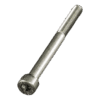 A Bezzera 7816032 Screw M5x55, silver with a hex socket head and partially threaded shank, is shown against a plain background. © 2025 1st-line.com