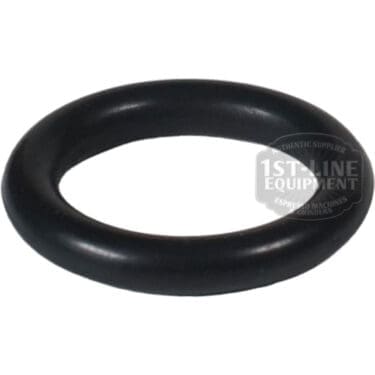 A black ACS MIN0110 Minima O-ring (12.1x2.7) for Steam or Hot Water Wand is shown on a white background. This smooth, circular rubber gasket is commonly used for sealing in these wands. © 2025 1st-line.com