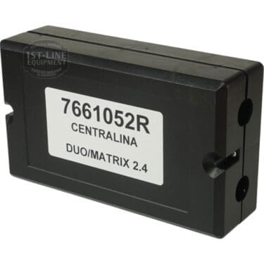A black rectangular Bezzera 7661052R Control Brain Unit DUO/MATRIX electronic component with side mounting holes. © 2025 1st-line.com