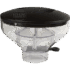 A clear plastic Quamar RMM800017 250G Bean Hopper Assembly with a black lid, designed to fit on top of a portafilter, is shown on a white background with the faint 1st-Line Equipment logo visible on the lid. © 2025 1st-line.com
