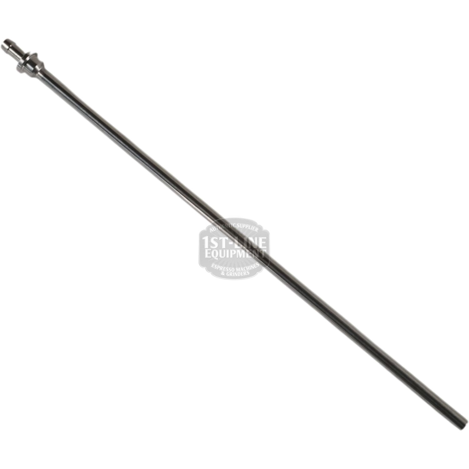 A long, cylindrical metal rod with a threaded end and hexagonal nut, positioned diagonally on a white background—resembling the Bellezza BE.005.006 Bellona Water Conduit Wand. © 2025 1st-line.com