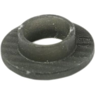 Close-up of a black VBM BOCCOLANYLON Side Panel Screw Holder, circular and flat with a raised cylindrical center, designed for securing side panel screws, shown against a white background. © 2025 1st-line.com