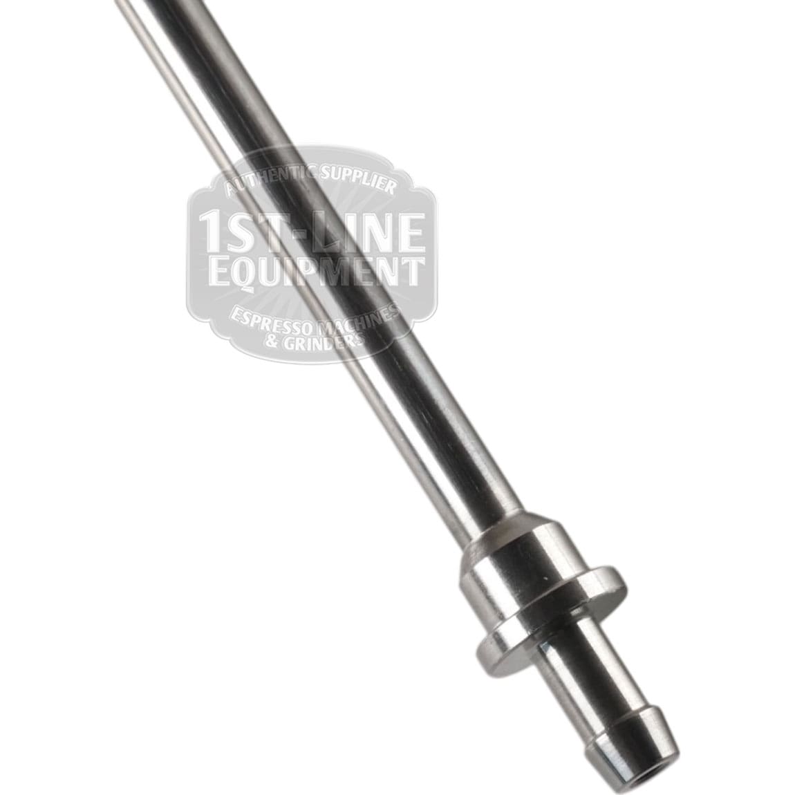 Close-up of the Bellezza BE.005.006 Bellona Water Conduit Wand, shown diagonally on a white background with a flared section, nozzle-like tip, and the faint 1st-Line Equipment logo visible. © 2025 1st-line.com